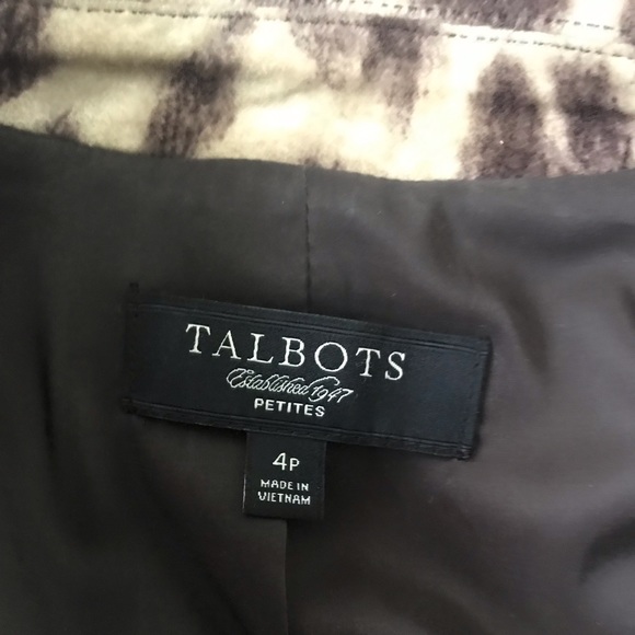 Talbots Leopard print jacket with 3/4 sleeves. - Picture 4 of 4